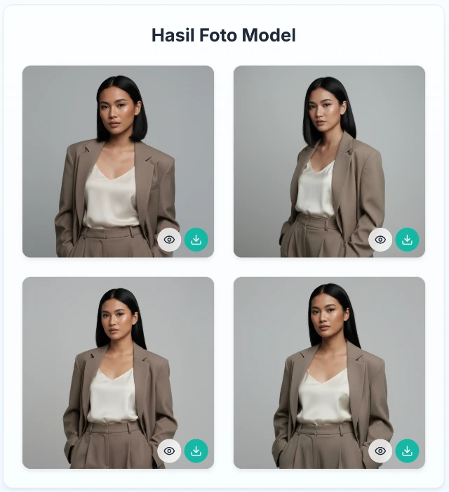 Fitur Foto Model AI